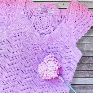 Athleta Horseshoe Bay Crochet Dress L